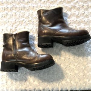 UGG Chunky Platform Leather Boots